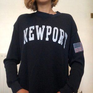 Brandy Melville Laila Newport Flag Navy Thermal